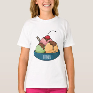 T-shirt Illustration de crème glacée