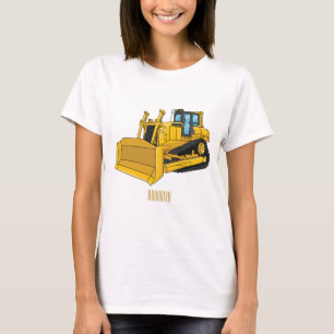 T-shirt Illustration de dessin animé Bulldozer