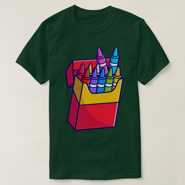 T-shirt Illustration de dessin animé Crayon (Design devant)