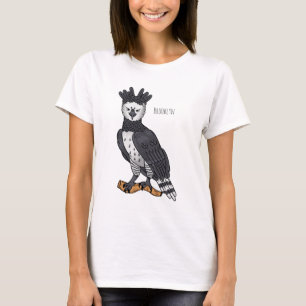 T-shirt Illustration de dessin animé d'aigle harpie