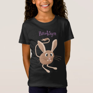 T-Shirt Illustration de dessin animé de jerboa aux longues