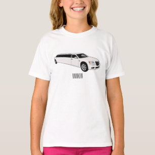 T-shirt Illustration de dessin animé de limousine