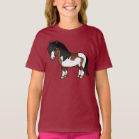 Illustration de dessin animé de poney Shetland Pin