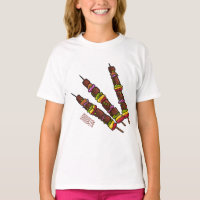 Illustration de dessin animé Kebab ou kabob