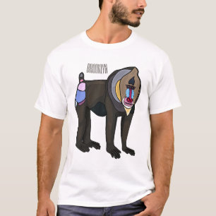 T-shirt Illustration de dessin animé Mandrill