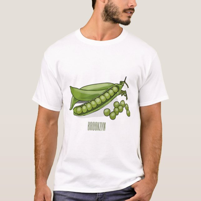 T-shirt Illustration de dessin de pois (Devant)