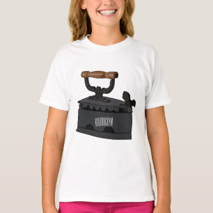 T-shirt Illustration de dessin en fer de Charbon