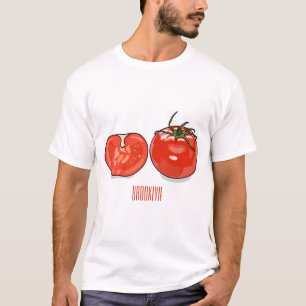 T-shirt Illustration de dessin sur la tomate