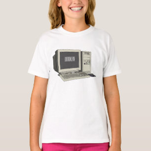 T-shirt Illustration de dessin sur ordinateur