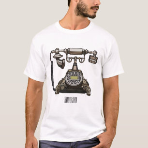 T-shirt Illustration de dessin téléphonique