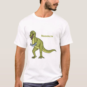 T-shirt Illustration de dinosaure T rex drôle