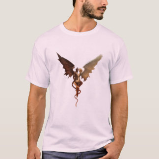 T-shirt Illustration de fantasy romantique d'ailes de démo
