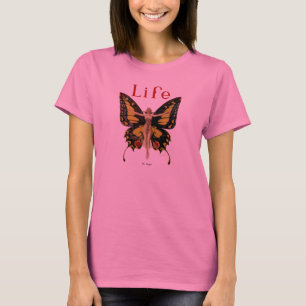 T-shirt Illustration de femme de Leyendecker papillon Flap