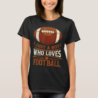 T-shirt Illustration de garçon amateur de football