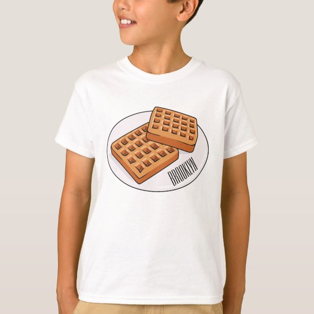 T-shirt Illustration de gaufre (Devant)