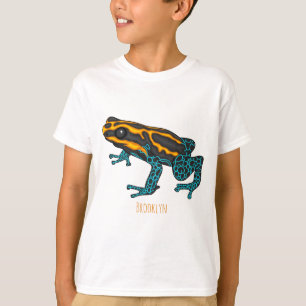 T-shirt Illustration de grenouille de dart de poison en ca