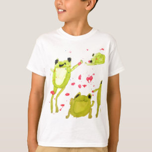 T-shirt Illustration de grenouille mignonne