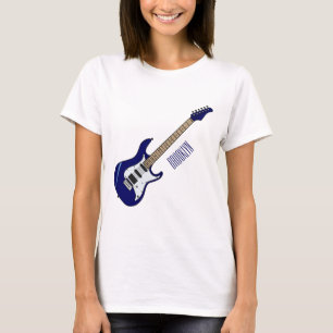 T-shirt Illustration de guitare électrique