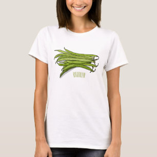 T-shirt Illustration de haricots verts