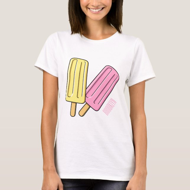 T-shirt Illustration de Ice pop (Devant)
