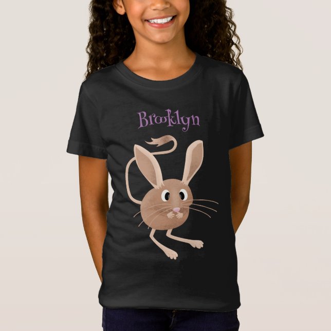 T-Shirt Illustration de jerboa aux longues oreilles (Devant)