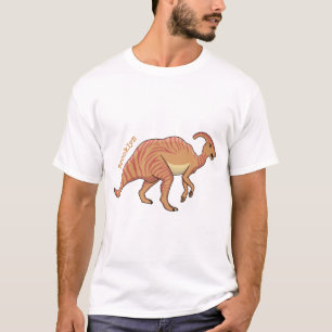 T-shirt Illustration de la caricature de dinosaure du para