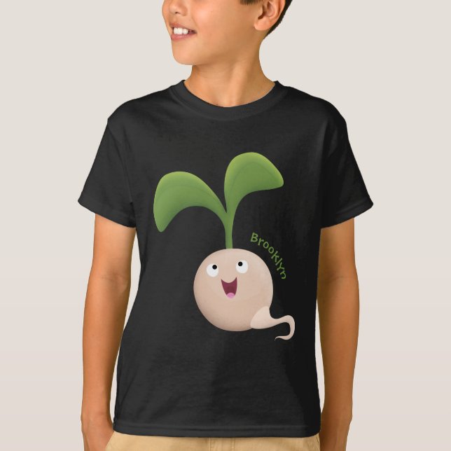 T-shirt Illustration de la caricature de la gerbe de grain (Devant)