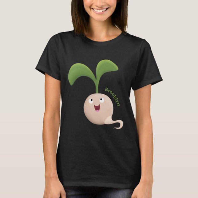 T-shirt Illustration de la caricature de la gerbe de grain (Devant)