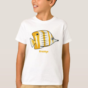 T-shirt Illustration de la caricature du poisson papillon 