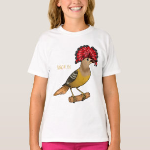T-shirt Illustration de la caricature royale d'oiseau
