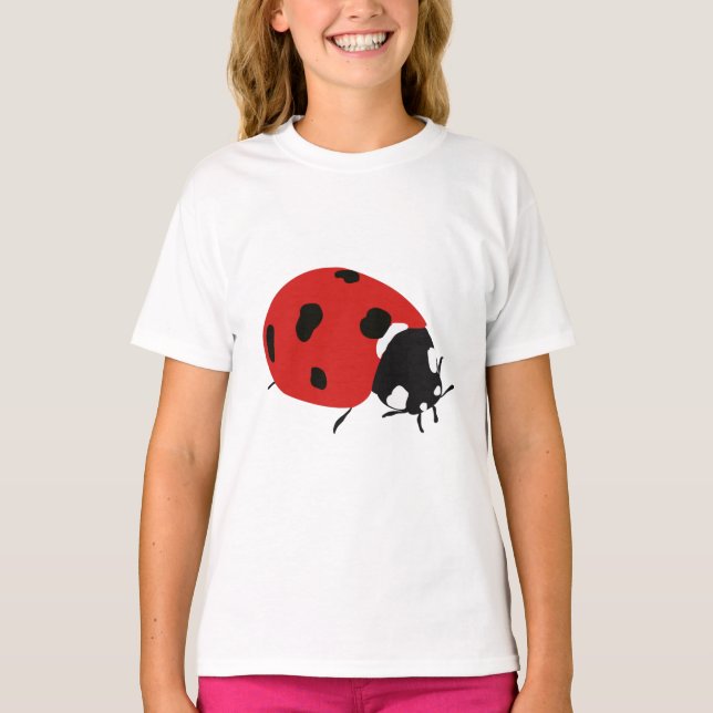 T-shirt Illustration de la coccinelle rouge (Devant)