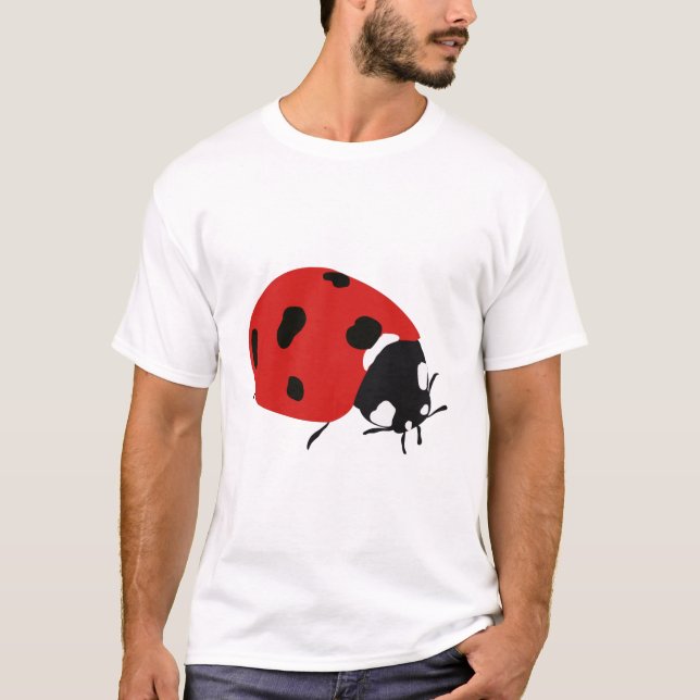 T-shirt Illustration de la coccinelle rouge (Devant)