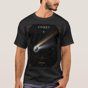 T-shirt Illustration de la comète céleste de l'astronomie