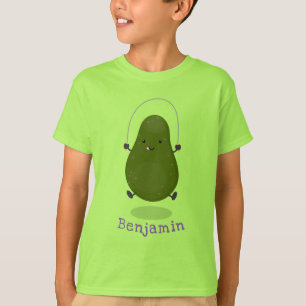 T-shirt Illustration de la corde à sauter à l'avocat migno