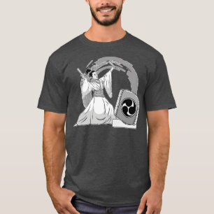 T-shirt Illustration de la femme aiko Drummer Mitsudomoe