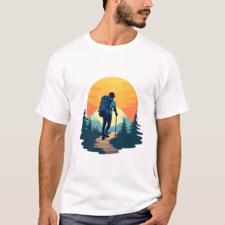 T-shirt Illustration de la nature de l'aventure