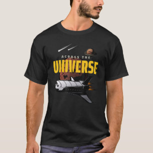 T-shirt Illustration de la navette spatiale de l'univers c