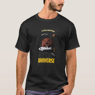 T-shirt Illustration de la navette spatiale de l'univers c