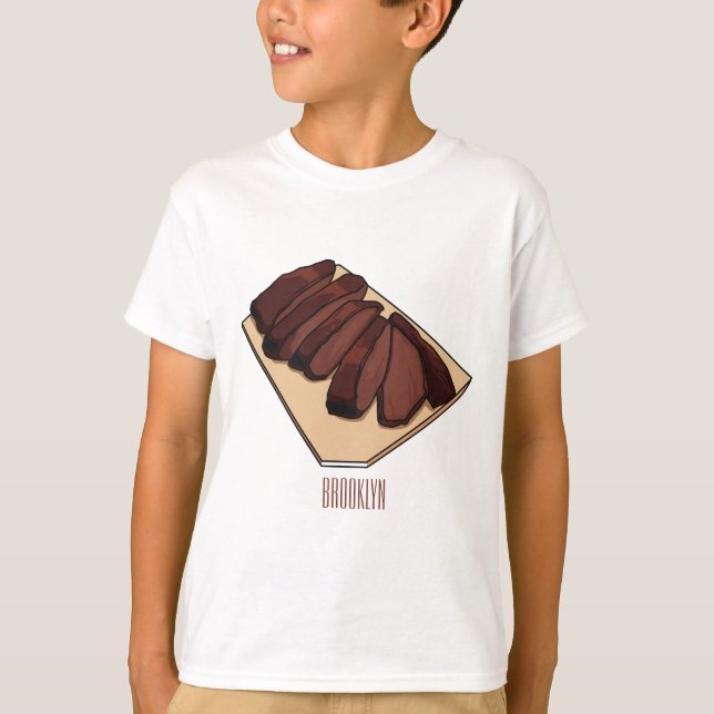 T-shirt Illustration de la poitrine de boeuf (Devant)