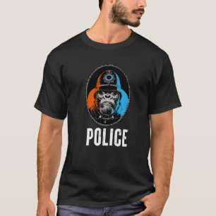 T-shirt Illustration de la police Wild Gorilla