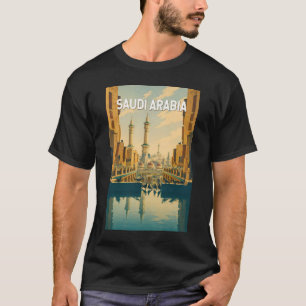 T-shirt Illustration de l'Arabie saoudite Voyage Art Vinta