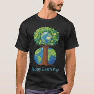 T-shirt Illustration de l'arbre de la Journée de la Terre