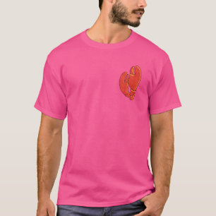T-shirt Illustration de l'écrevisse de homard marine du Ma