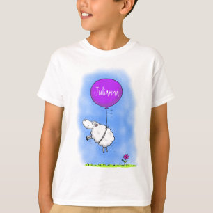 T-shirt Illustration de l'humour en ballons de mouton mign