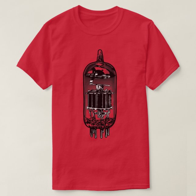 T-shirt Illustration de l'intensité de la vanne de tube vi (Design devant)