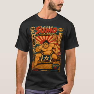 T-shirt Illustration de livre de bande dessinée de sumo lu