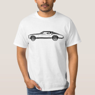 T-shirt Illustration de l'oeuvre Buick Riviera GS 1971 côt