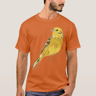 T-shirt Illustration de l'oiseau Yellow Hammer géante