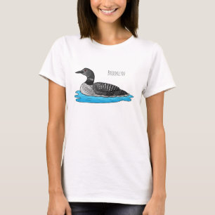 T-shirt Illustration de Loon bird