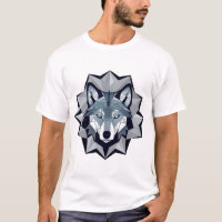 Illustration de loup géométrique